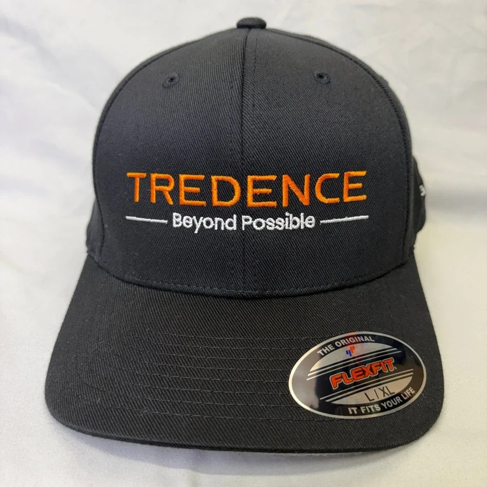 Port Authority Hat Tredence Databricks Mens L/XL Black Flexfit Cap Corporate